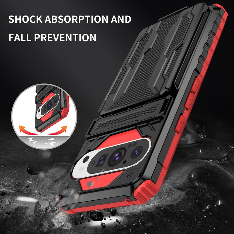 Google Pixel 9 Pro Kickstand Card Case [Red]
