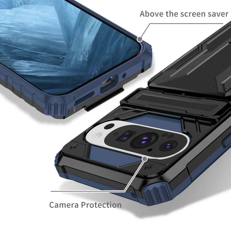 Google Pixel 9 Pro Kickstand Card Case [Navy]