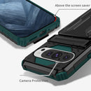 Google Pixel 9Pro Heavy Duty Kickstand Card Holder Case Shockproof Teal