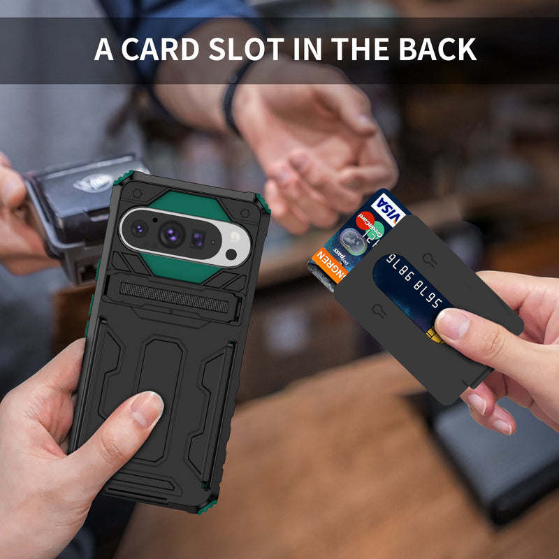 Google Pixel 9 Pro Kickstand Card Case [Teal]