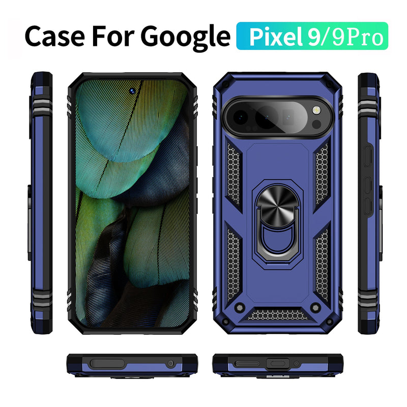 Google Pixel 9 Pro Military Armour Ring Case [Navy]