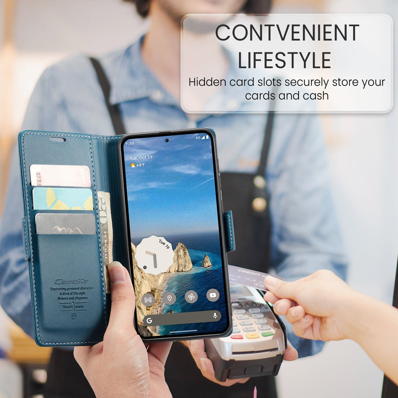 Google Pixel 9 Pro CaseMe Retro Wallet Case [Navy]
