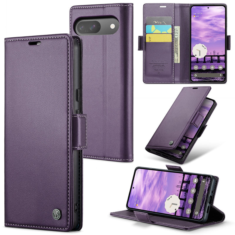 Google Pixel 9 Pro CaseMe Retro Wallet Case [Purple]
