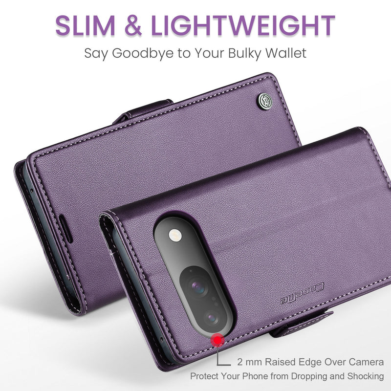 Google Pixel 9 Pro CaseMe Retro Wallet Case [Purple]
