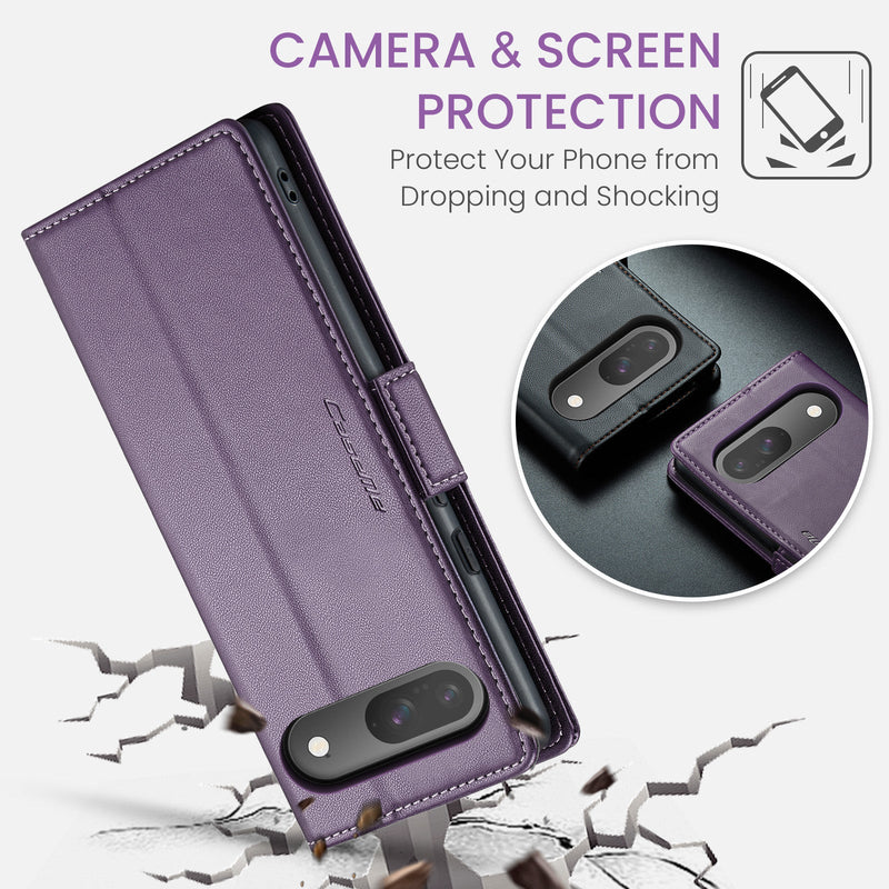 Google Pixel 9 Pro CaseMe Retro Wallet Case [Purple]
