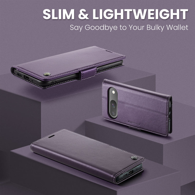 Google Pixel 9 Pro CaseMe Retro Wallet Case [Purple]