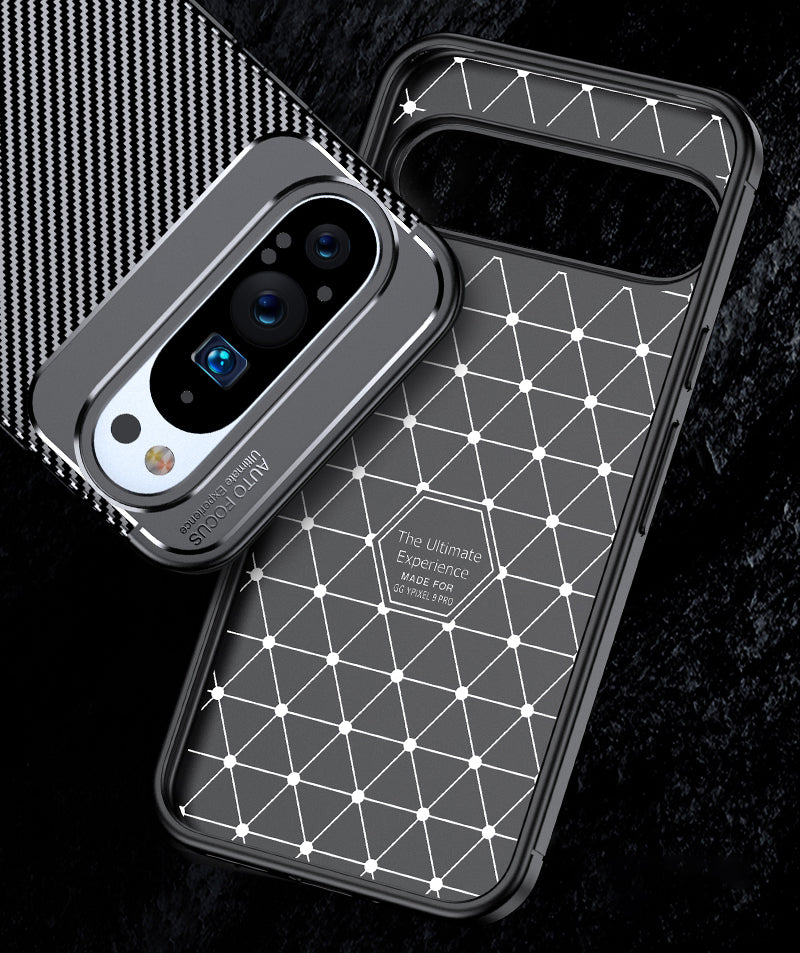 Google Pixel 9 Pro Carbon Fibre Back Case [Black]
