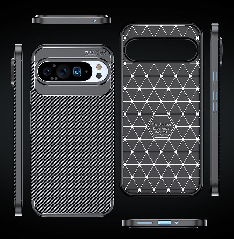 Google Pixel 9 Pro Carbon Fibre Back Case [Black]
