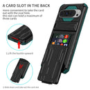 Google Pixel 9 Pro XL Heavy Duty Kickstand Card Holder Case Shockproof Teal
