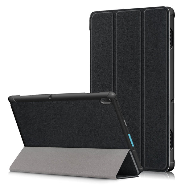 Lenovo Tab E10 TB-X104F Tri-Fold PU Case [Black]