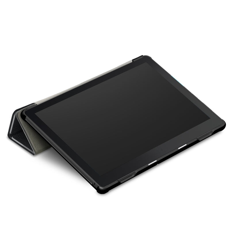 Lenovo Tab E10 TB-X104F Tri-Fold PU Case [Black]