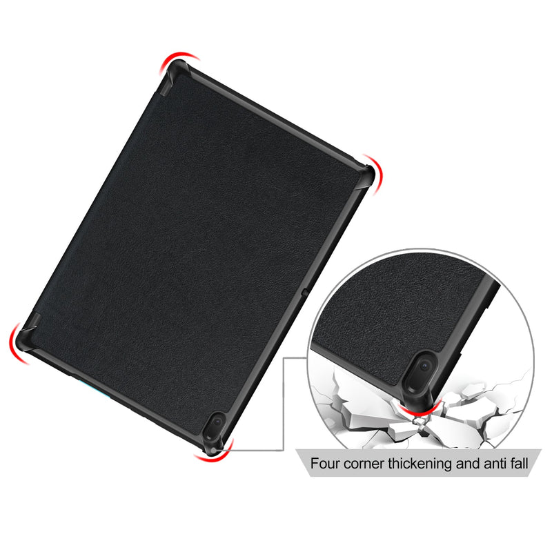 Lenovo Tab E10 TB-X104F Tri-Fold PU Case [Black]
