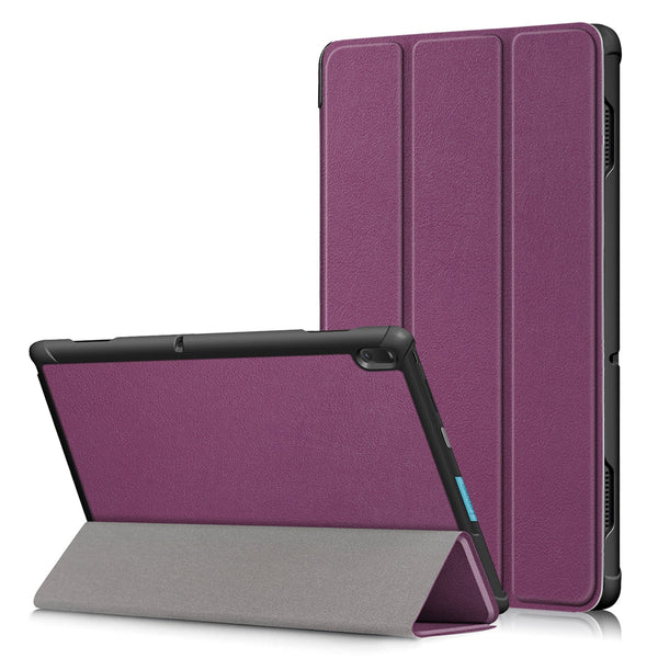 Lenovo Tab E10 TB-X104F Tri-Fold PU Case [Purple]