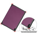 Lenovo Tab E10 TB-X104F Tri-Fold PU Case [Purple]