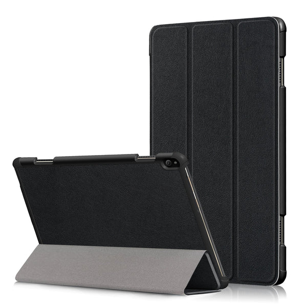Lenovo Tab P10 TB-X705F Tri-Fold PU Case [Black]