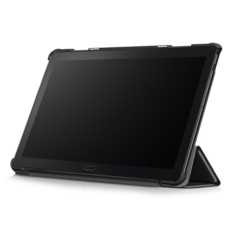 Lenovo Tab P10 TB-X705F Tri-Fold PU Case [Black]