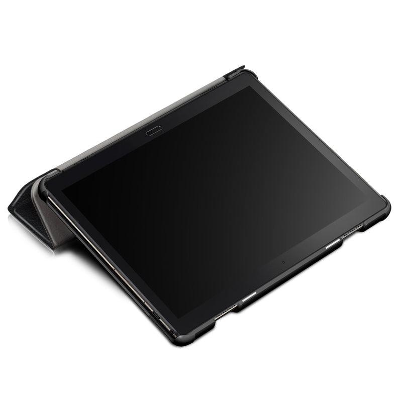 Lenovo Tab P10 TB-X705F Tri-Fold PU Case [Black]