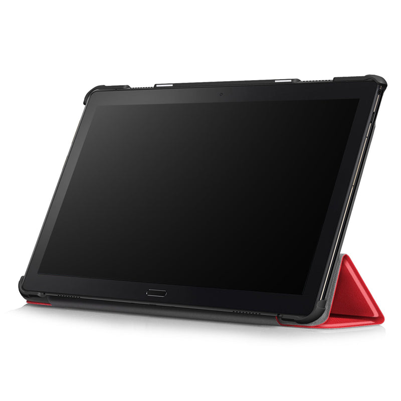 Lenovo Tab P10 TB-X705F Tri-Fold PU Case [Red]