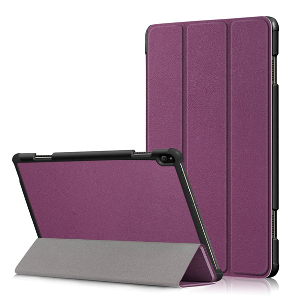 Lenovo Tab P10 TB-X705F Tri-Fold PU Case [Purple]