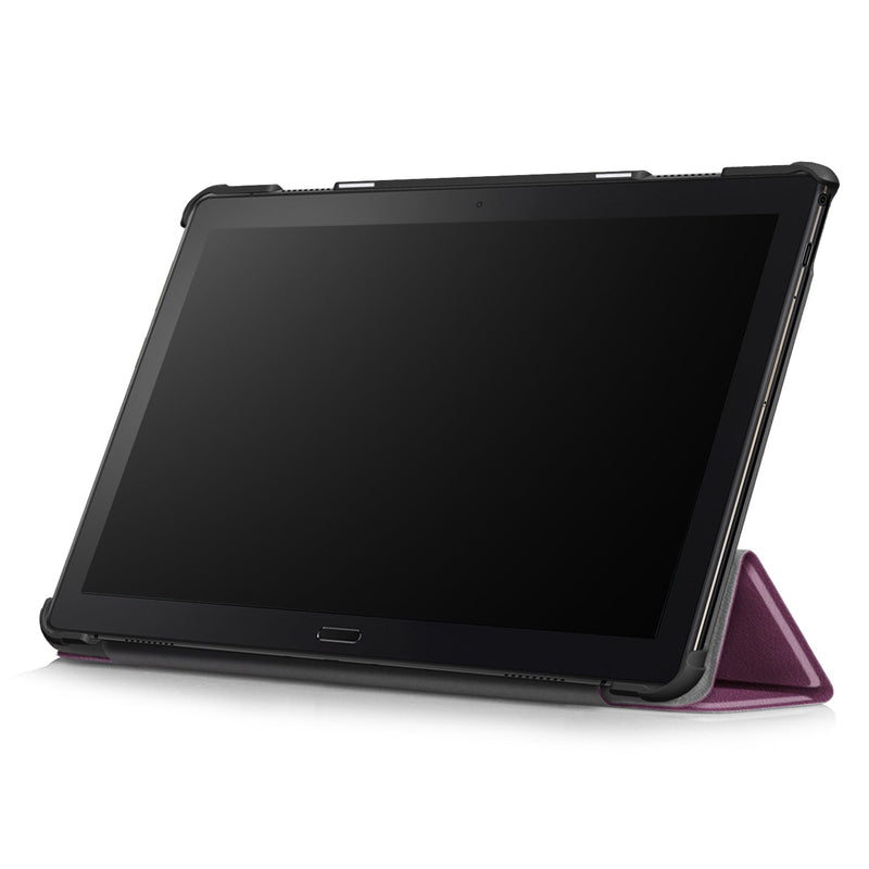 Lenovo Tab P10 TB-X705F Tri-Fold PU Case [Purple]