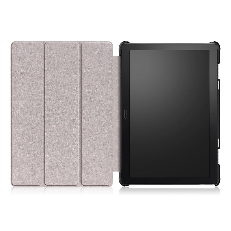 Lenovo Tab P10 TB-X705F Tri-Fold PU Case [Black]
