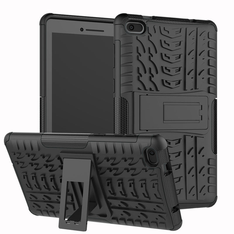 Lenovo Tab E7 TB-7104 Heavy Duty Rugged Case [Black]
