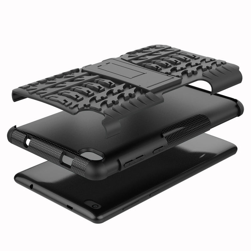 Lenovo Tab E7 TB-7104 Heavy Duty Rugged Case [Black]