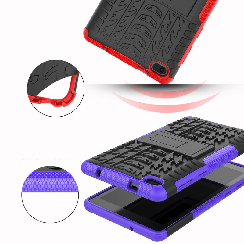 Lenovo Tab E7 TB-7104 Heavy Duty Rugged Case [Red]