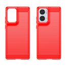 Motorola Moto Edge 50 Fusion Carbon Fibre Brushed Case (Red)
