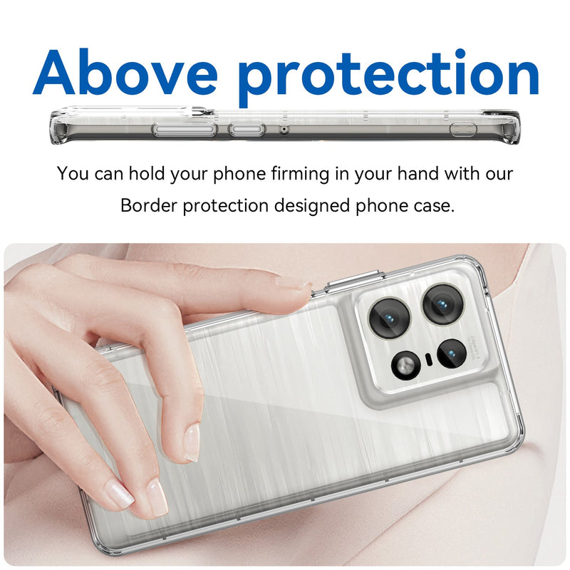 Motorola Moto Edge 50 Pro Soft TPU Bumper Case (Clear)