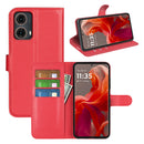 Motorola Moto G85 PU Leather Wallet Case [Red]