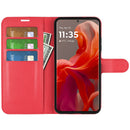 Motorola Moto G85 PU Leather Wallet Case [Red]