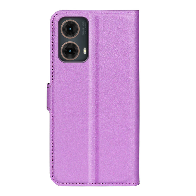 Motorola Moto G85 PU Leather Wallet Case [Purple]