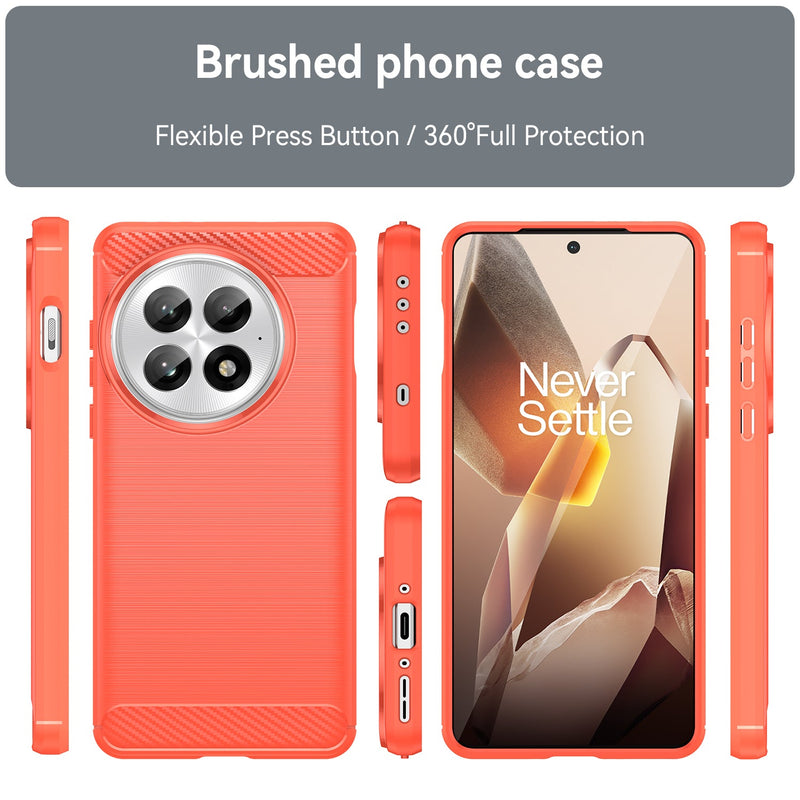 OnePlus 13 Carbon Fibre Brushed Case [Red]