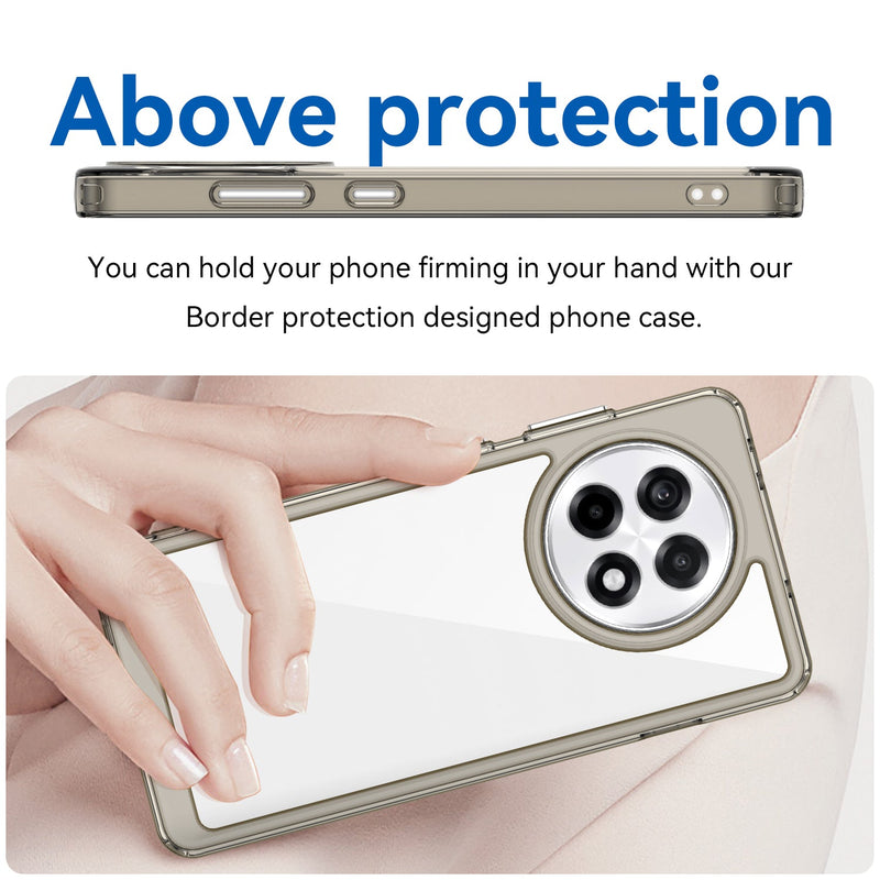 OnePlus 13R 5G Soft TPU Bumper Case [Clear Grey]