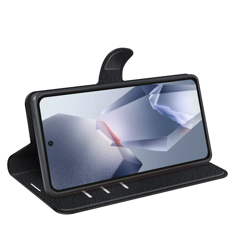 OnePlus 13R 5G PU Wallet Case [Black]