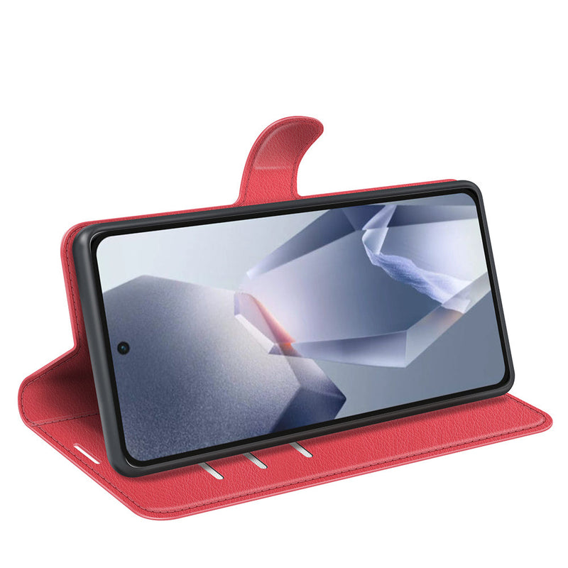 OnePlus 13R 5G PU Wallet Case [Red]