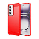 OPPO Reno 12Pro Carbon Fibre TPU Case Slim Shockproof Cover Red