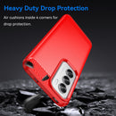 OPPO Reno 12Pro Carbon Fibre TPU Case Slim Shockproof Cover Red