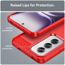 OPPO Reno 12Pro Carbon Fibre TPU Case Slim Shockproof Cover Red