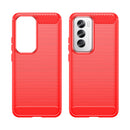 OPPO Reno 12Pro Carbon Fibre TPU Case Slim Shockproof Cover Red