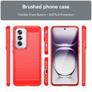 OPPO Reno 12Pro Carbon Fibre TPU Case Slim Shockproof Cover Red