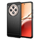 OPPO Reno 12F Carbon Fibre TPU Case Slim Shockproof Cover Black