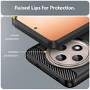 OPPO Reno 12F Carbon Fibre TPU Case Slim Shockproof Cover Black