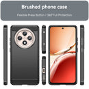 OPPO Reno 12F Carbon Fibre TPU Case Slim Shockproof Cover Black