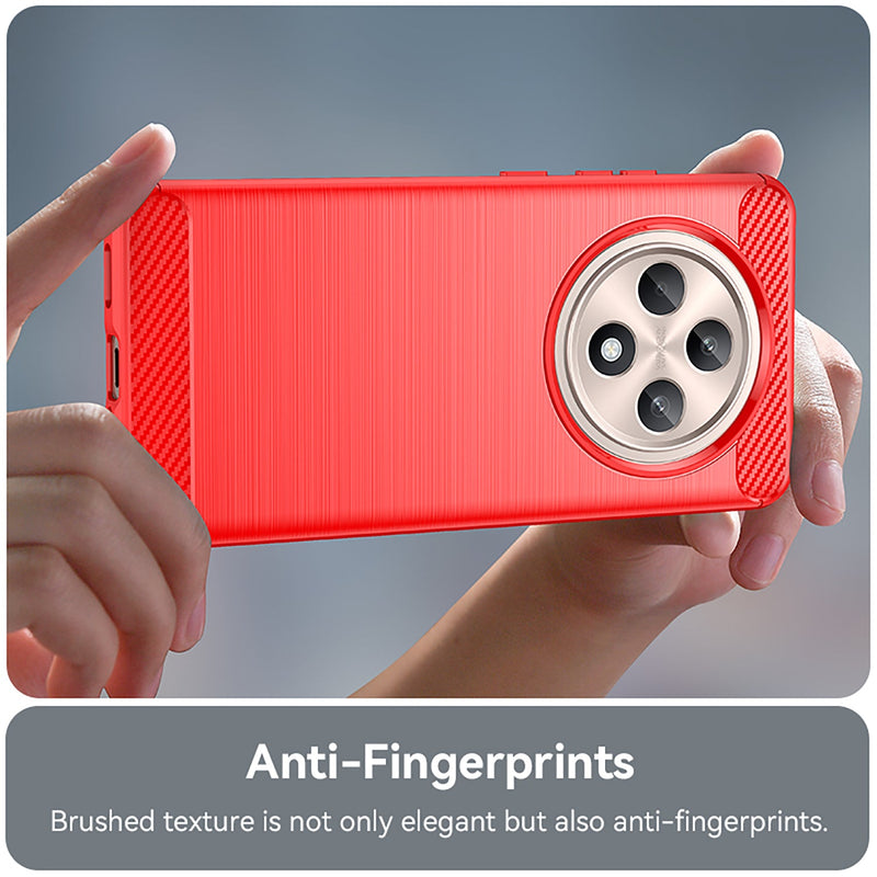 OPPO Reno 12 F Carbon Fibre Brushed Case (Red)