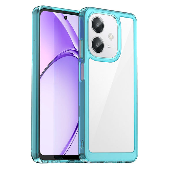 OPPO A40 4G Soft TPU Bumper Case [Clear Blue]