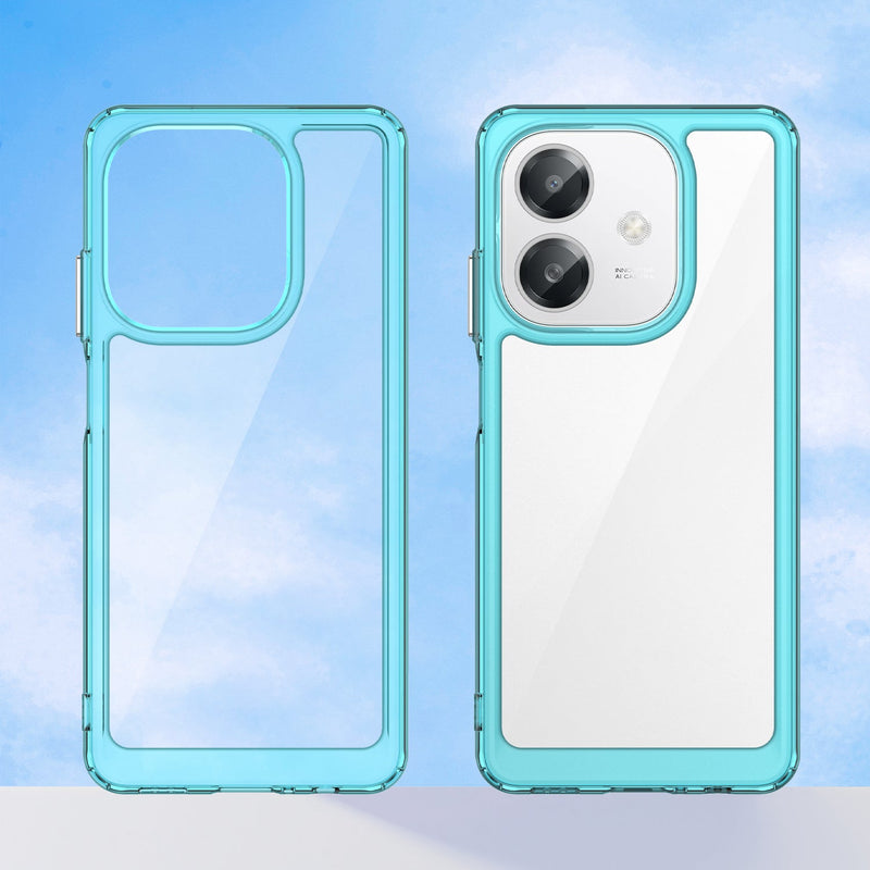 OPPO A40 4G Soft TPU Bumper Case [Clear Blue]