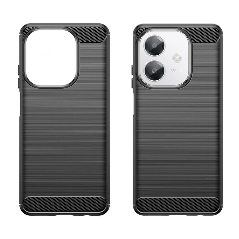 OPPO A40 4G Carbon Fibre Brushed Case [Black]