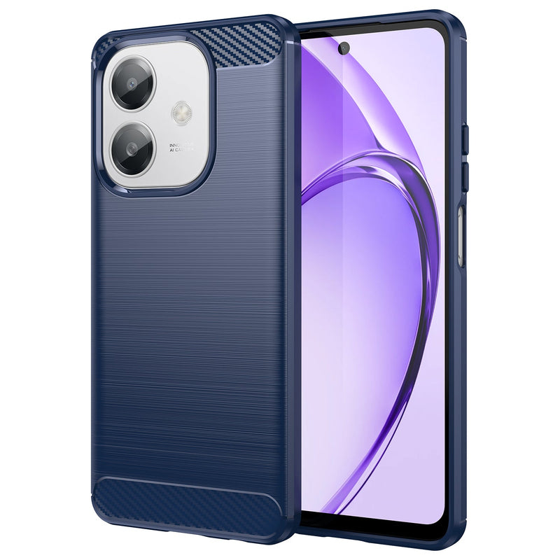 OPPO A40 4G Carbon Fibre Brushed Case [Navy]